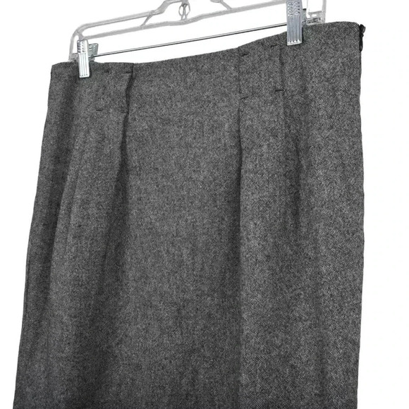 Zara Wool Blend Midi Pencil Skirt Gray Size XL - Picture 3 of 9